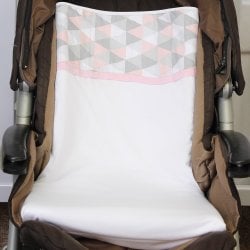 Colchonete para Carrinho Losango Rosa 3 Peças Colchonete para Carrinho Losango Rosa 3 Peças