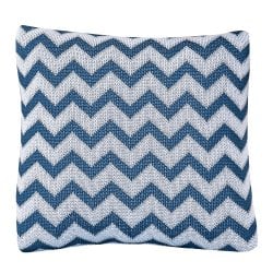 Almofada Tricot Chevron Azul Petróleo Almofada Tricot Chevron Azul Petróleo