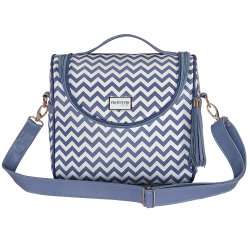 Bolsa Maternidade Venice Chevron Azul P Bolsa Maternidade Venice Chevron Azul P