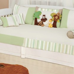 Saia Para Cama Babá Palha Refúgio dos Animais Saia Para Cama Babá Palha Refúgio dos Animais