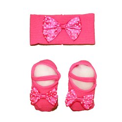 Kit de Bebê Faixa de Cabelo + Meia Sapatilha Kit de Bebê Faixa de Cabelo + Meia Sapatilha