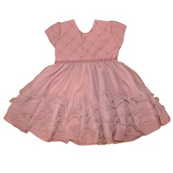 Vestido Infantil Chic Rosê Vestido Infantil Chic Rosê