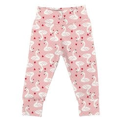 Mijão de Bebê Cisne Rosa Malha Cós Alto Mijão de Bebê Cisne Rosa Malha Cós Alto