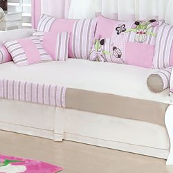 Saia Para Cama Babá Enxoval Quarto de Bebê Menina Vasinho Palha Saia Para Cama Babá Enxoval Quarto de Bebê Menina Vasinho Palha