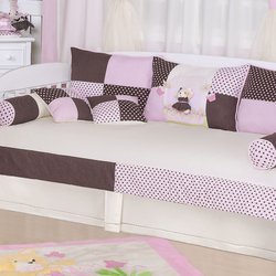 Saia Para Cama Babá Enxoval Quarto de Bebê Menina Ursa Florista Palha Saia Para Cama Babá Enxoval Quarto de Bebê Menina Ursa Florista Palha