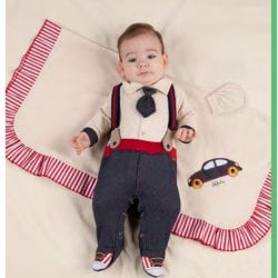 Saída de Maternidade Fofinho Chic Malha 4 Peças Saída de Maternidade Fofinho Chic Malha 4 Peças