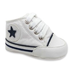Tênis de Bebê Branco Tênis de Bebê Branco