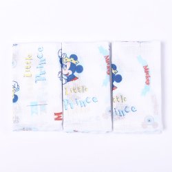 Toalha de Boca Baby Disney Azul 3 Peças Toalha de Boca Baby Disney Azul 3 Peças