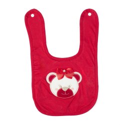 Babador Ursinha Vermelho Babador Ursinha Vermelho