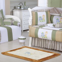 Tapete Para Quarto de Bebê Turminha da Floresta Palha - Bege Tapete Para Quarto de Bebê Turminha da Floresta Palha - Bege