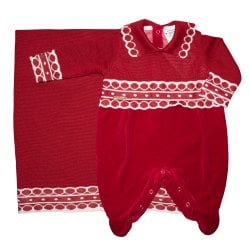 Saída de Maternidade Elegante Vermelho 2 Peças Saída de Maternidade Elegante Vermelho 2 Peças