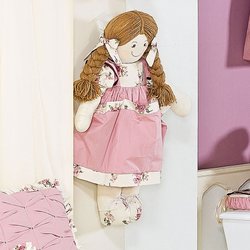 Boneca Porta Fraldas Para Quarto de Bebê Menina Fleur Rosé Boneca Porta Fraldas Para Quarto de Bebê Menina Fleur Rosé