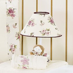 Abajur - Cesta - Jogo de Potes Para Quarto de Bebê Menina Fleur Rosé Abajur - Cesta - Jogo de Potes Para Quarto de Bebê Menina Fleur Rosé