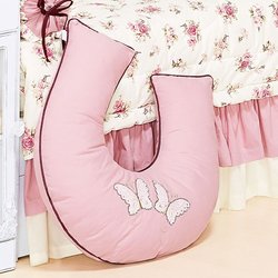 Almofada Amamentação Enxoval de Bebê Menina Fleur Rosé - Borboletas Almofada Amamentação Enxoval de Bebê Menina Fleur Rosé - Borboletas