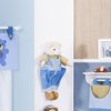 Porta Fraldas Ursinho Enxoval para Quarto de Bebê Menino Little Bears Azul