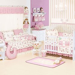 Quarto de Bebê Menina Fleur Rosé 100% Algodão Quarto de Bebê Menina Fleur Rosé 100% Algodão