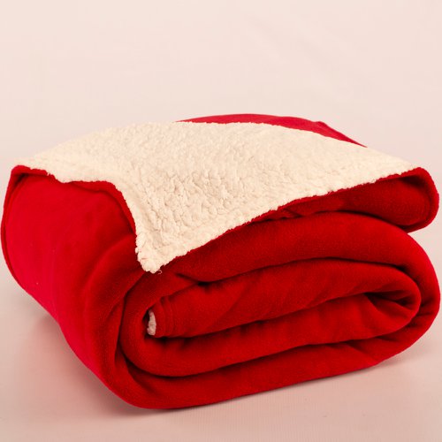 Cobertor Casal Queen Canada Vermelho