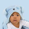 Cobertor de Bebê Mami Bichus Azul com Capuz
