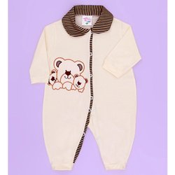 Macacão de Bebê Família Urso Palha Manga Longa Macacão de Bebê Família Urso Palha Manga Longa