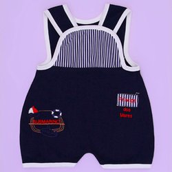 Macacão de Bebê Menino Verão Príncipe dos Mares Azul Macacão de Bebê Menino Verão Príncipe dos Mares Azul