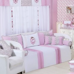 Kit Cama Babá 10 Peças Bailarina Enxoval Bebê Menina Branco - Rosa Kit Cama Babá 10 Peças Bailarina Enxoval Bebê Menina Branco - Rosa