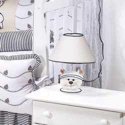 Abajur Para Quarto de Bebê Menino Urso Navegador Bege Abajur Para Quarto de Bebê Menino Urso Navegador Bege