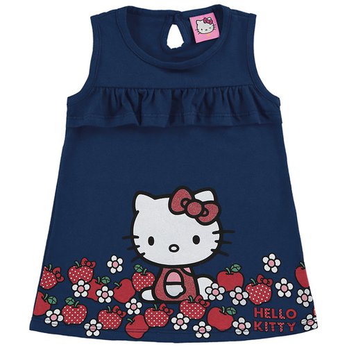 Vestido de Bebê Hello Kitty Marinho