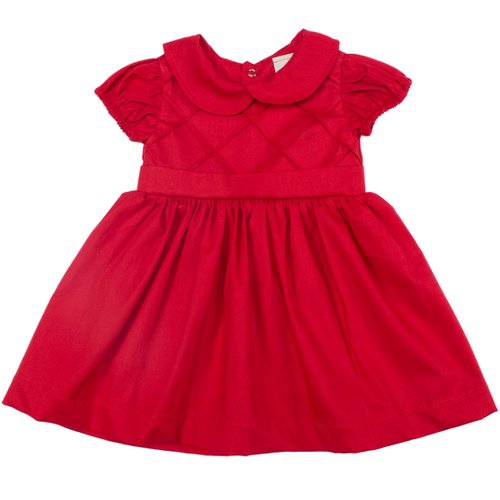 Vestido de Bebê Manu Chic Vermelho