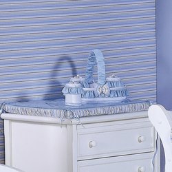 Cesta Decorada Diversão Branco - Azul Enxoval Bebê Menino Cesta Decorada Diversão Branco - Azul Enxoval Bebê Menino