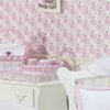 Cesta Decorada Princesa Branco - Rosa Enxoval Bebê Menina