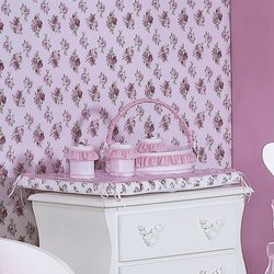 Jogo de Potes Flower Branco - Rosa 3 Peças Bebê Menina Jogo de Potes Flower Branco - Rosa 3 Peças Bebê Menina
