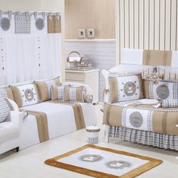 Quarto Completo Príncipe Urso Branco - Bege Enxoval Bebê Menino Quarto Completo Príncipe Urso Branco - Bege Enxoval Bebê Menino