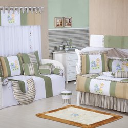 Quarto Completo Turminha da Floresta Verde - Branco - Bege Enxoval Bebê Quarto Completo Turminha da Floresta Verde - Branco - Bege Enxoval Bebê