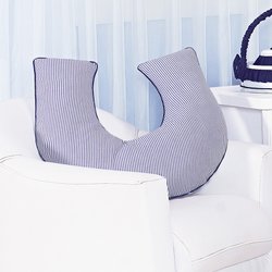 Almofada Amamentação Urso Navegante Branco - Azul Enxoval Bebê Menino Almofada Amamentação Urso Navegante Branco - Azul Enxoval Bebê Menino