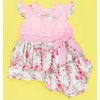 Vestido Valentina Rosa - Floral com Calcinha Bebê Menina 02 Peças