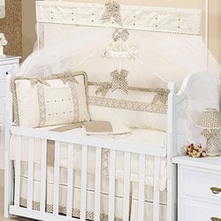 Kit de Berço Eldorado Americano com Mosquiteiro Enxoval Bebê Menina Palha Kit de Berço Eldorado Americano com Mosquiteiro Enxoval Bebê Menina Palha