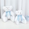 Ursinho Azul Imperial Enfeite Decorativo Para Quarto de Bebê Menino Branco