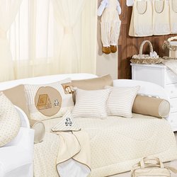 Kit Cama Babá Ia-Ia-O Enxoval Bebê Menino Bege - Palha Kit Cama Babá Ia-Ia-O Enxoval Bebê Menino Bege - Palha