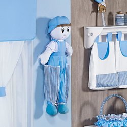 Boneco Porta Fraldas Soninho Azul Boneco Porta Fraldas Soninho Azul