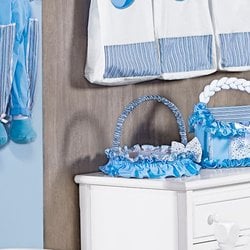 Cesta Decorada Soninho Azul Cesta Decorada Soninho Azul
