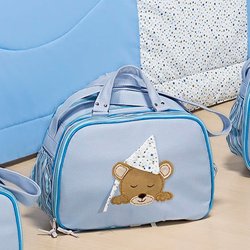 Bolsa Maternidade Soninho Bebê Menino M Azul Bolsa Maternidade Soninho Bebê Menino M Azul