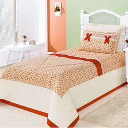 Edredom Cama Solteiro Lisboa Palha - Floral Vermelho 02 Peças Edredom Cama Solteiro Lisboa Palha - Floral Vermelho 02 Peças