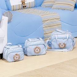 Conjunto de Bolsas Maternidade Safari 03 Peças Conjunto de Bolsas Maternidade Safari 03 Peças