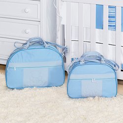 Conjunto de Bolsas Maternidade Encantado Azul 2 Peças Conjunto de Bolsas Maternidade Encantado Azul 2 Peças