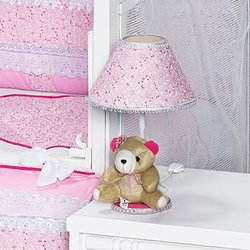 Abajur de Quarto de Bebê Menina Pink Rosa Abajur de Quarto de Bebê Menina Pink Rosa