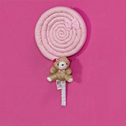 Enfeite de Porta Pirulito Pink Bebê Menina Enfeite de Porta Pirulito Pink Bebê Menina