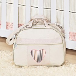 Bolsa Maternidade Bebê Menina Paixão M Bege Bolsa Maternidade Bebê Menina Paixão M Bege