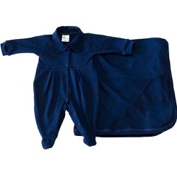 Saída de Maternidade Príncipe Baby Azul Marinho 100% Algodão Saída de Maternidade Príncipe Baby Azul Marinho 100% Algodão
