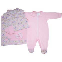 Saída de Maternidade Unicórnio Rosa 5 Peças Saída de Maternidade Unicórnio Rosa 5 Peças