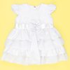 Vestido Babadinhos Branco Bebê Menina